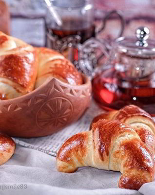 Рогалики с яблочным мармеладом