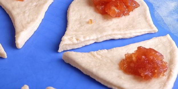 рогалики с яблочным мармеладом