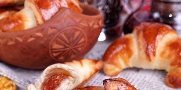 рогалики с яблочным мармеладом