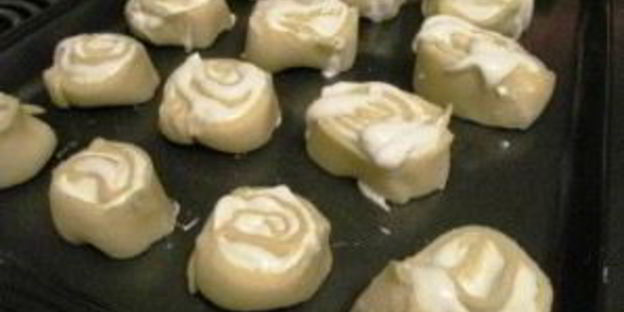 творожное печенье с безе