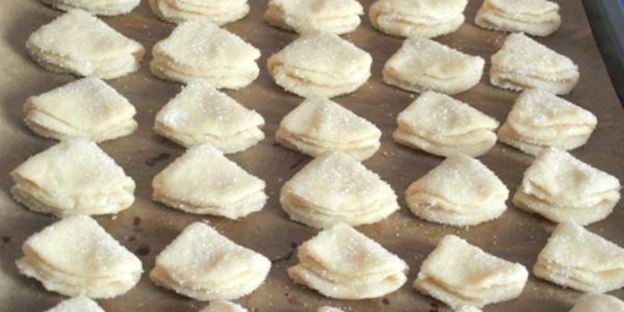 творожное печенье уголки