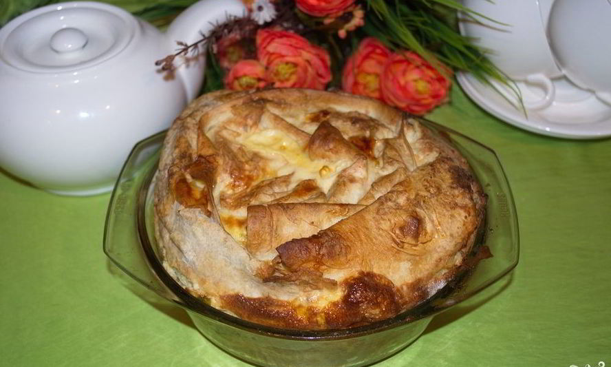 Рецепт ачм из лаваша с творогом