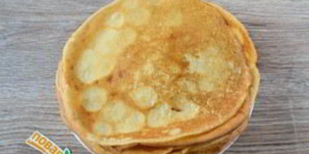 блинный пирог с курицей и грибами