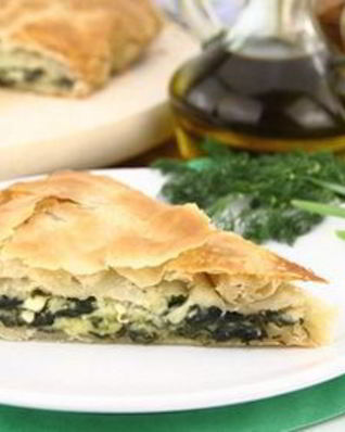 Греческий пирог со шпинатом