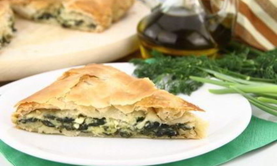 Рецепт греческого пирога со шпинатом