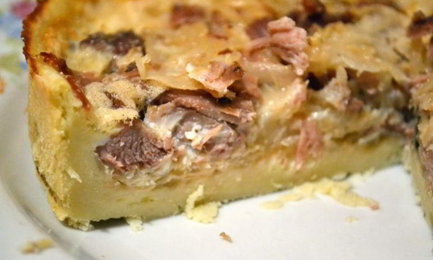 Рецепт картофельного пирога с индейкой