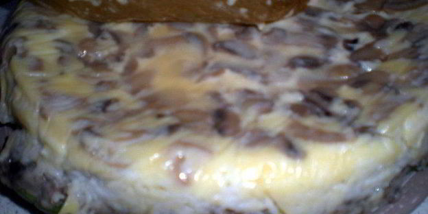 многослойный пирог-перевертыш