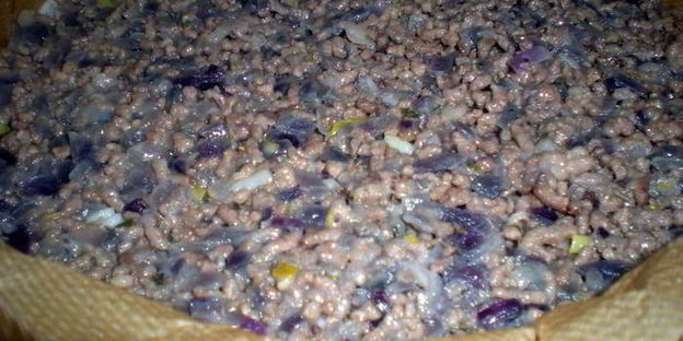 многослойный пирог-перевертыш