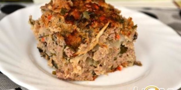 мясной пирог с отрубями