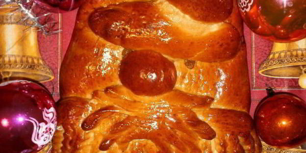 новогодний пирог дед мороз