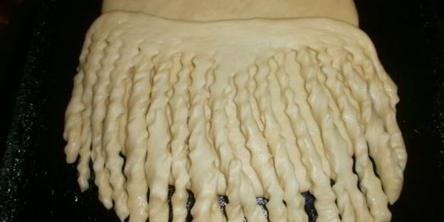 новогодний пирог дед мороз