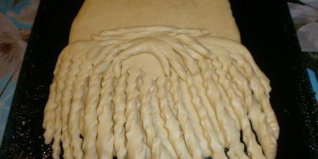 новогодний пирог дед мороз