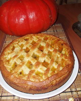 Песочный пирог с тыквой