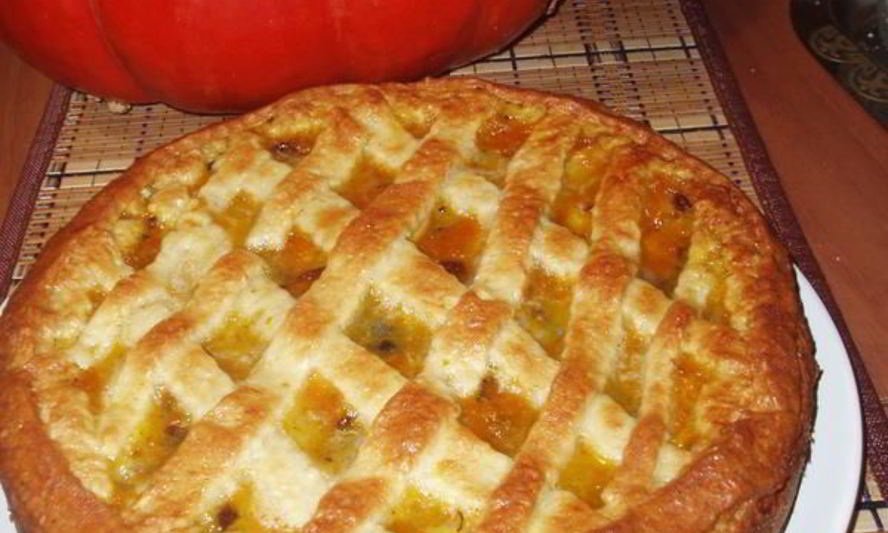 Рецепт песочного пирога с тыквой