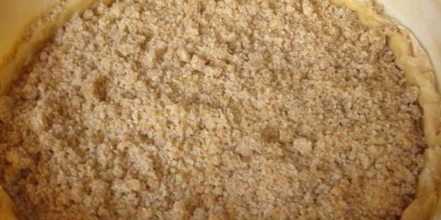 песочный пирог со сливочно-молочной начинкой