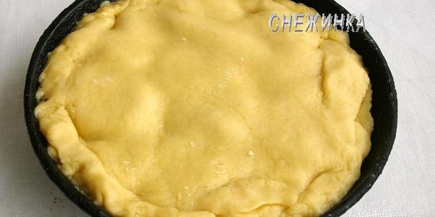 пирог-перевертыш с киви и кедровыми орешками