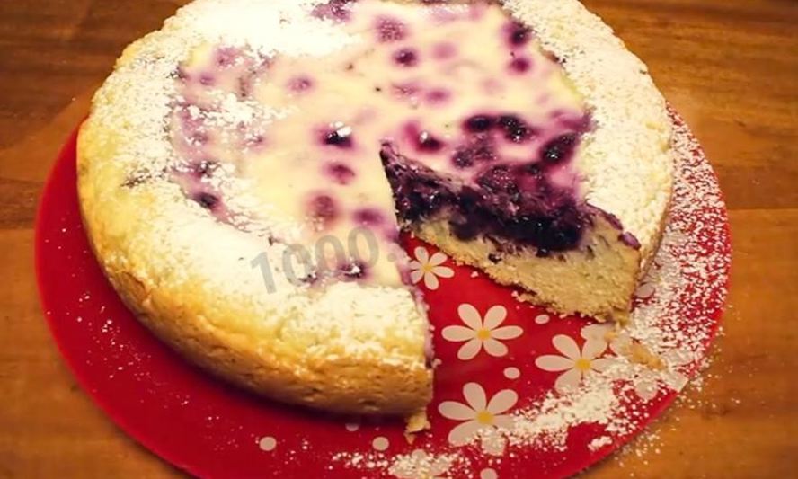 Рецепт пирога с черникой в мультиварке