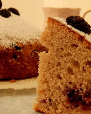 Пирог с ежевикой