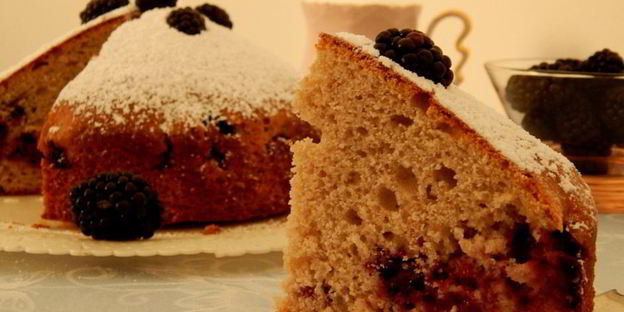 пирог с ежевикой