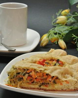 Пирог с овощами и зеленью