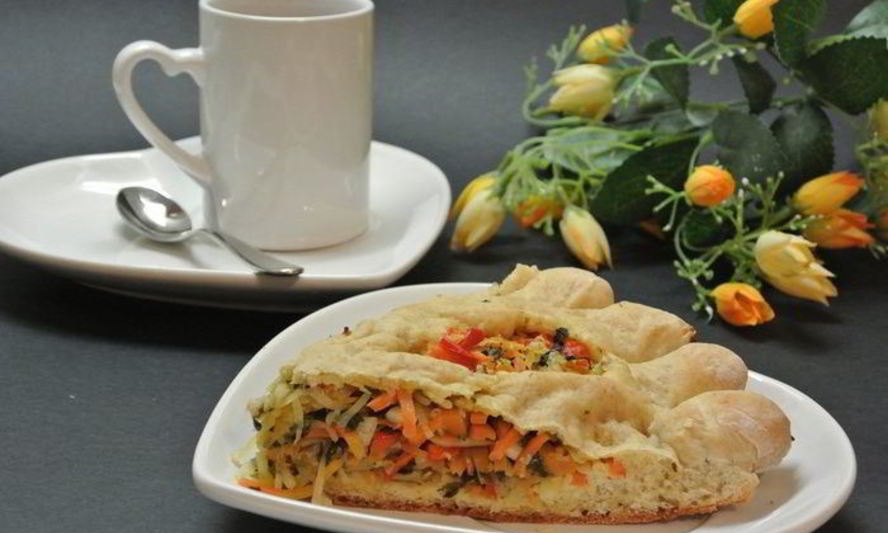 Рецепт пирога с овощами и зеленью