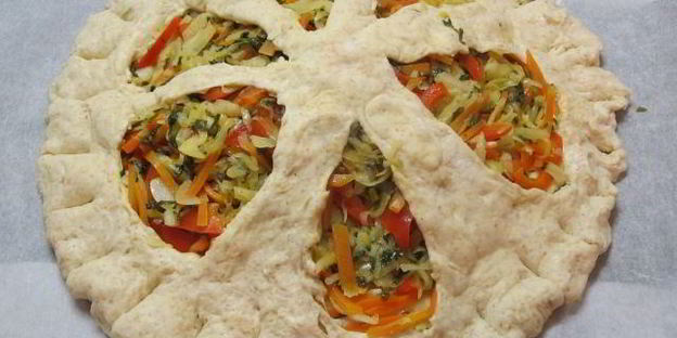 пирог с овощами и зеленью