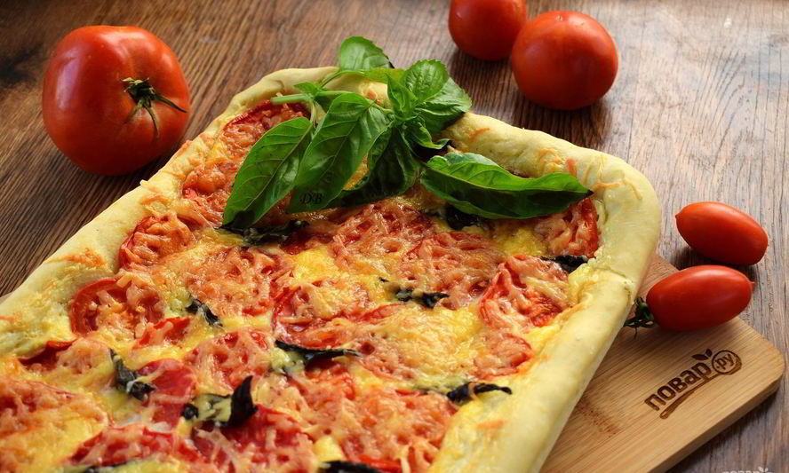 Рецепт пирога с помидорами и базиликом