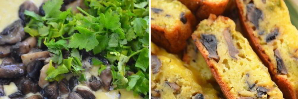 Пирог с шампиньонами