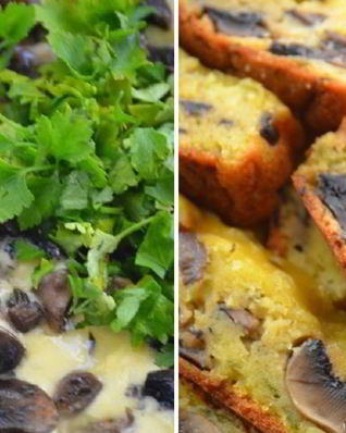 Пирог с шампиньонами