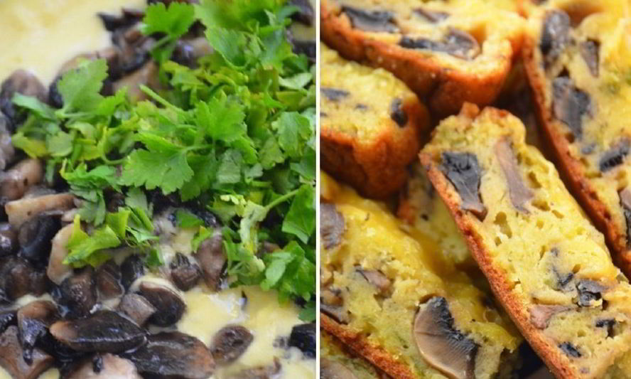 Рецепт пирога с шампиньонами