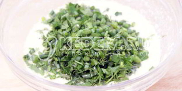 пирог с зеленью