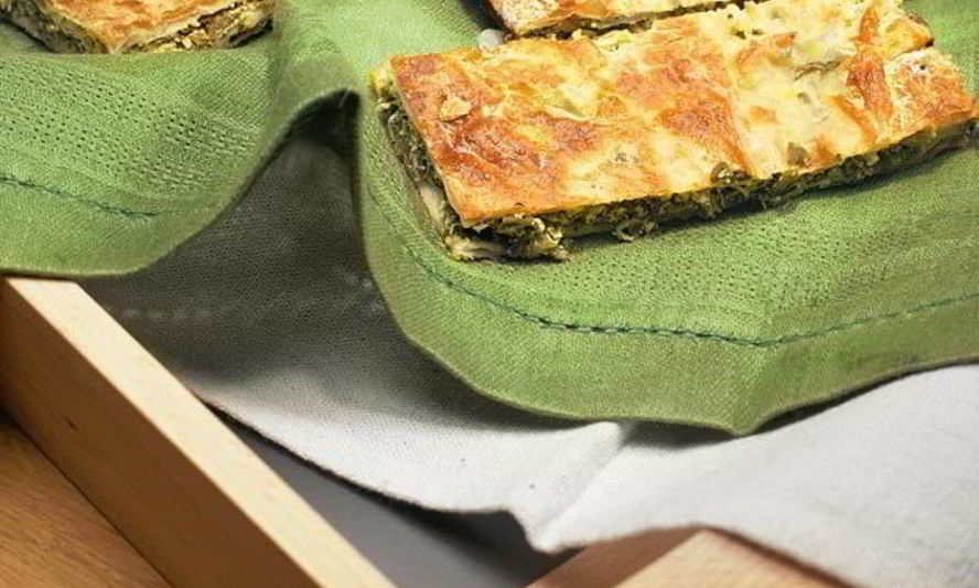 Рецепт пирога со шпинатом и зеленым луком