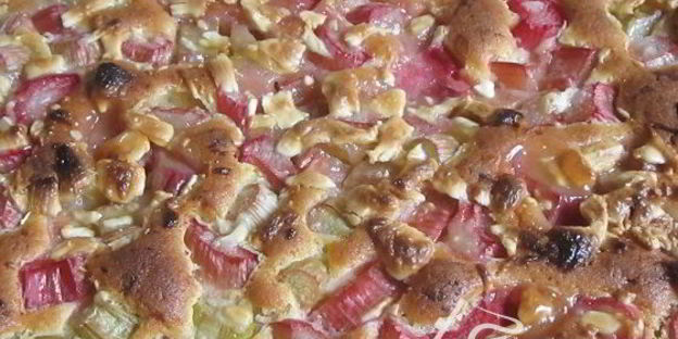 ревеневый пирог с белым шоколадом