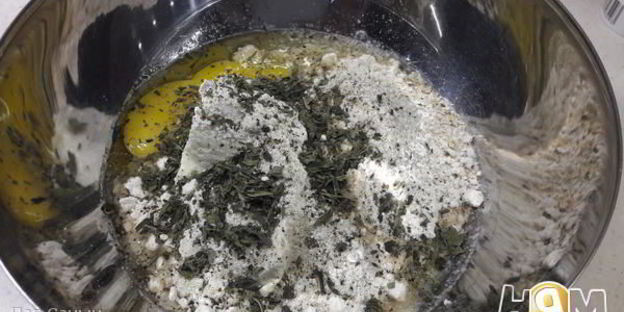 цветной киш с овощами