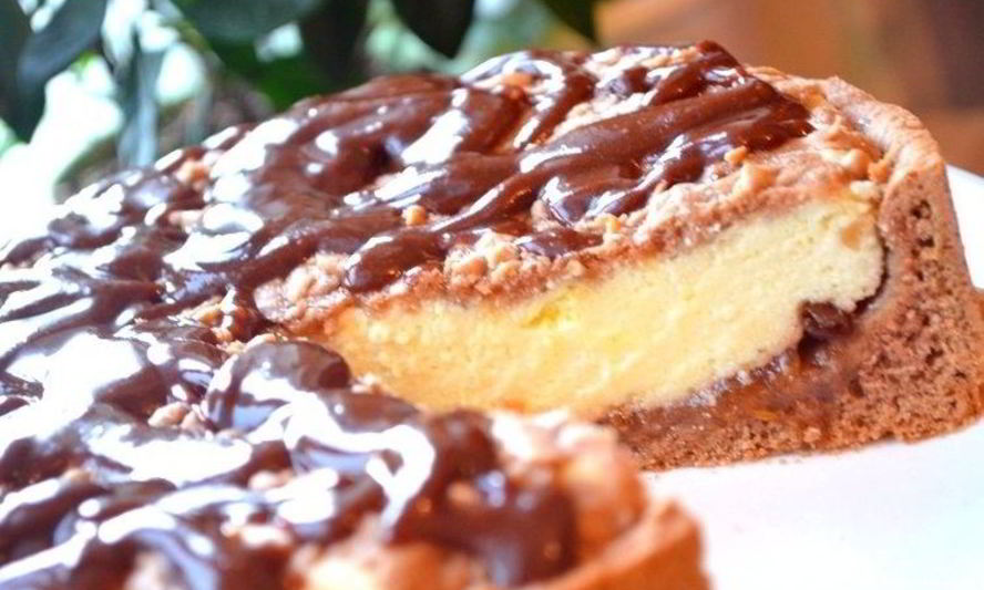 Рецепт творожного пирога с вареньем