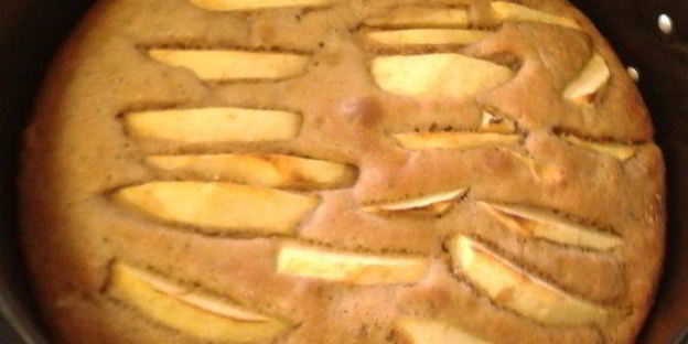 творожный пирог с яблоками