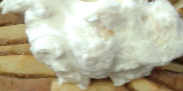 творожный пирог с яблоками