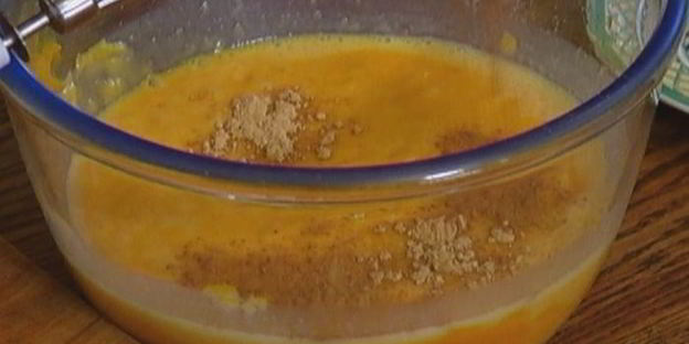 тыквенный пирог с имбирем и корицей