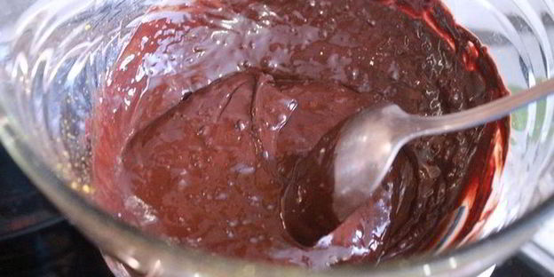 тыквенный пирог с риккотой и шоколадной глазурью