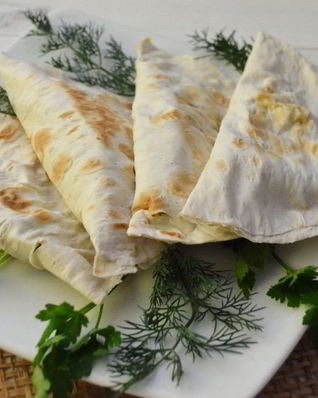 Кутабы из лаваша