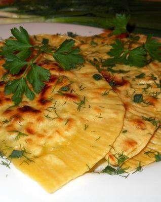 Кутабы с зеленью