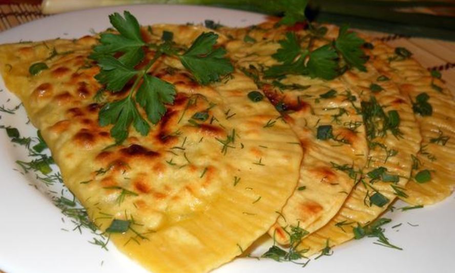 Рецепт кутабов с зеленью