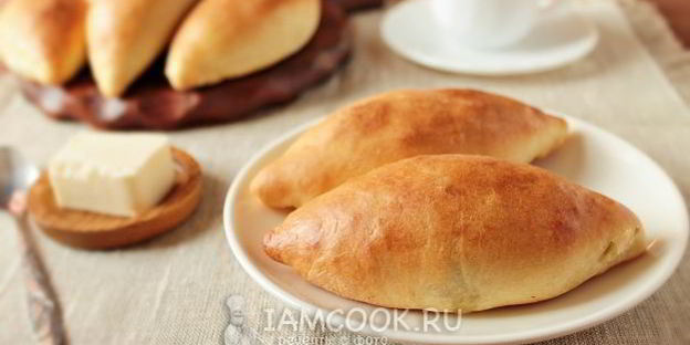 пирожки на кефире без дрожжей в духовке