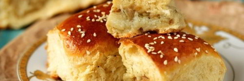 Пирожки печеные с картошкой и шампиньонами