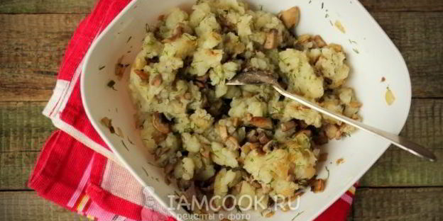 пирожки печеные с картошкой и шампиньонами