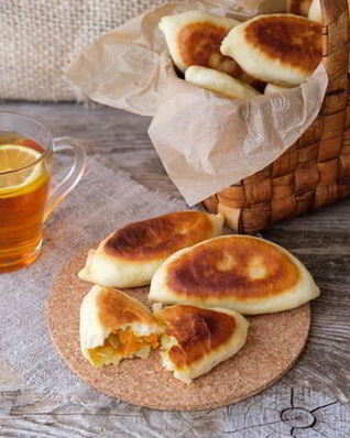 Пирожки с капустой рассольные