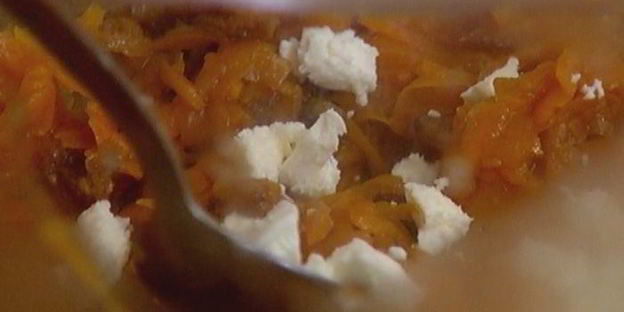 пирожки с тыквой, изюмом и фетой