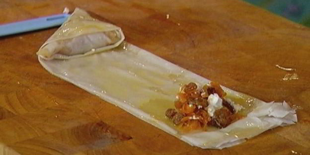 пирожки с тыквой, изюмом и фетой