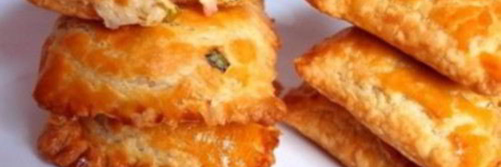 Пирожки с ветчиной, сыром и яйцом