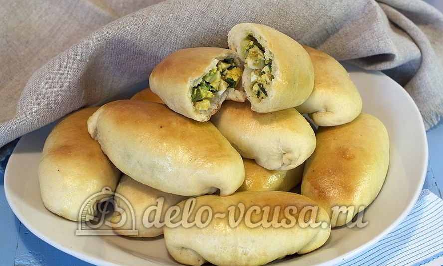 Рецепт пирожков с яйцом и луком в духовке